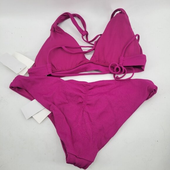 Becca Magenta Bikini Set Size Large - Picture 11 of 11